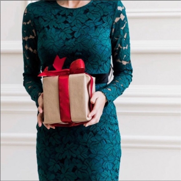 Rachel Parcell Green Lace Midi Dress size XS - Picture 2 of 5